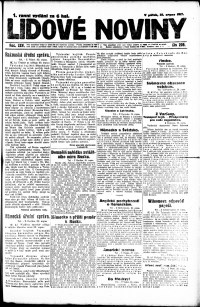 Lidov noviny z 31.8.1917, edice 2, strana 1