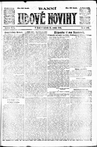 Lidov noviny z 31.8.1918, edice 1, strana 1