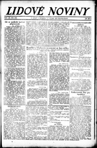Lidov noviny z 31.10.1921, edice 2, strana 1