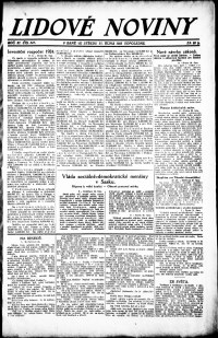 Lidov noviny z 31.10.1923, edice 2, strana 1