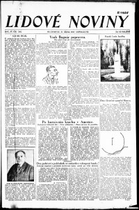 Lidov noviny z 31.10.1929, edice 1, strana 1