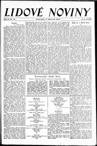 Lidov noviny z 31.10.1929, edice 2, strana 1