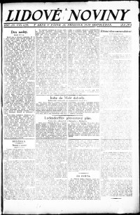Lidov noviny z 31.12.1920, edice 2, strana 1