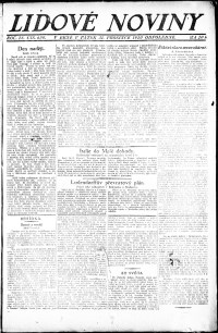 Lidov noviny z 31.12.1920, edice 3, strana 1