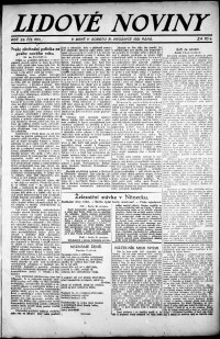 Lidov noviny z 31.12.1921, edice 1, strana 1