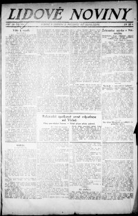 Lidov noviny z 31.12.1921, edice 2, strana 1