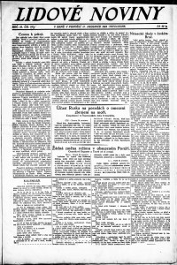 Lidov noviny z 31.12.1923, edice 2, strana 1
